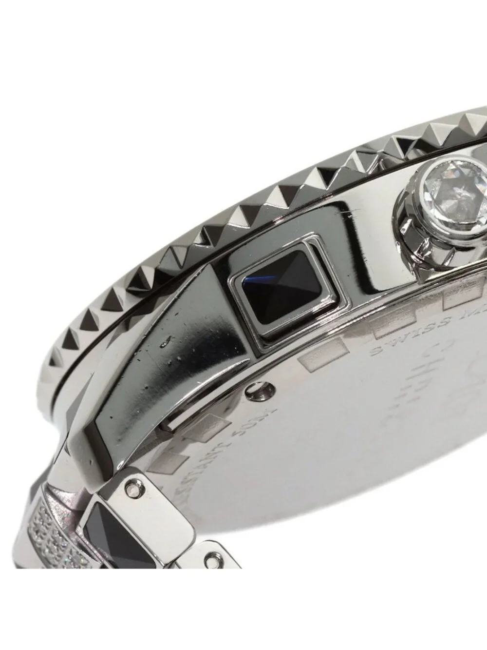 Dior Crystal Chronograph Diamond Watch SS